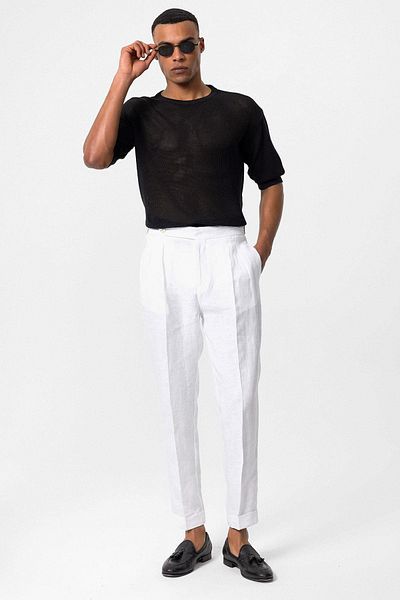 Antioch Openwork Black Oversize Men's T-shirt