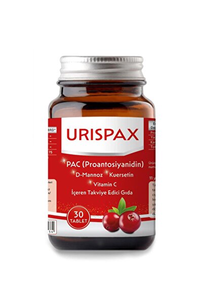 Naturimmun Urispax 60 Tablet (PAC, D-Mannoz, Kuersetin, Vitamin C İçeren Takviye Edici Gıda)