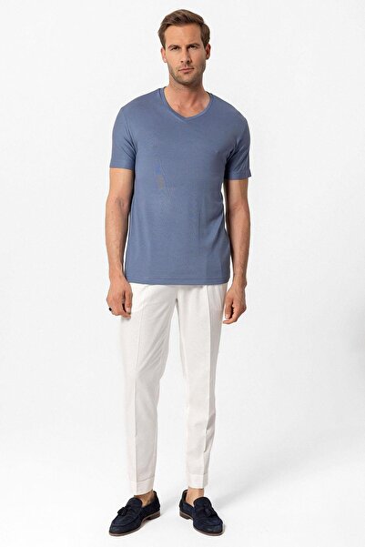 Antioch Indigo Basic V-Neck Men's T-Shirt