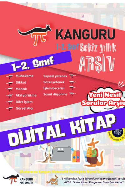 Kanguru Matematik Arşiv- 1-2. Sınıf Çıkmış Sorular - Dijital Format