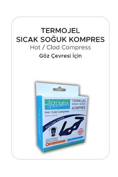 ZEMRA Göz Için Termojel, Canlandırıcı Soğuk Yüz Maskesi, Sıcak Soğuk Kompres - Kumaş Buz Jel - Termojel