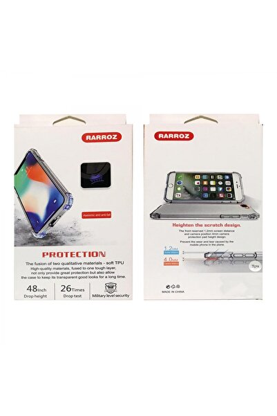 Nettech Apple iPhone XS Max Compatible Rarroz Series Back Protection Case - Transparent