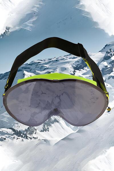Badem10 Bellasimo Ski Snow Goggles Can Change Glassed Antifog Sun Snow Glasses Smoked Snowboard Glasses