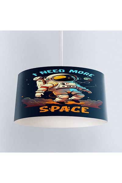 3D ELSE HALI Blue Astronaut Patterned Boy's Pendant Chandelier Model