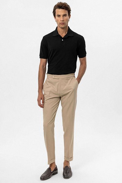 Antioch Black Polo Neck Men's T-shirt