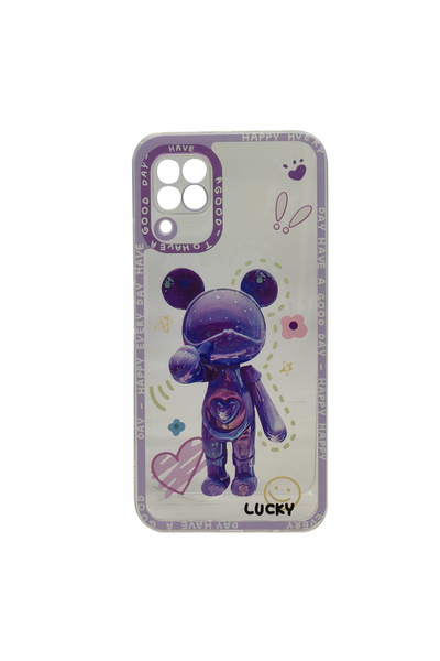 Nettech Huawei P40 Lite Uyumlu Kristal Carachter Seri Arka Koruma Kılıf - Mavi