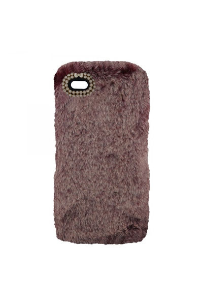 Nettech Apple Iphone 5s Uyumlu Peluş Arka Koruma Kılıf - Kırmızı