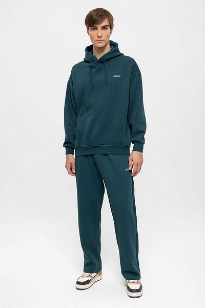 Antioch Green Regular Fit Printed Men's Tracksuit Set