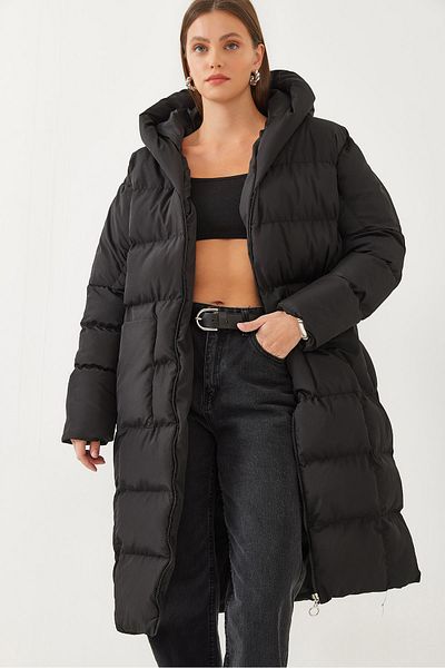 Bianco Lucci Dámská oversize bunda Puffer s kapucí a kapsami 3701 60351016