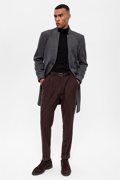 Antioch Anthracite Judge Collar Men's Coat
