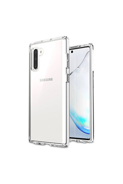 Nettech Samsung Galaxy Note 10 Uyumlu Tıpalı Şeffaf Seri Arka Koruma Kılıf - ...