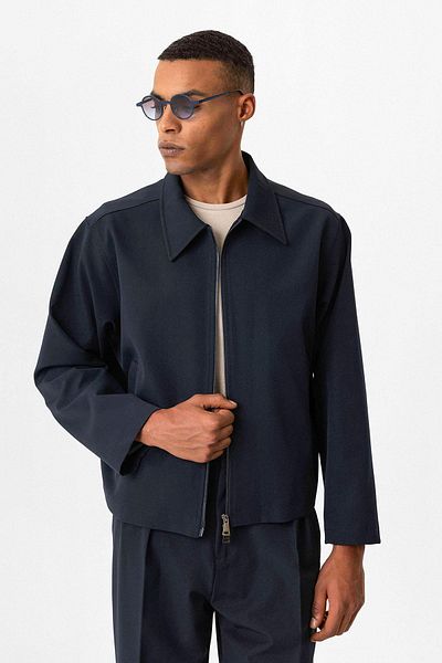 Antioch Navy Blue Spring Men's Coat