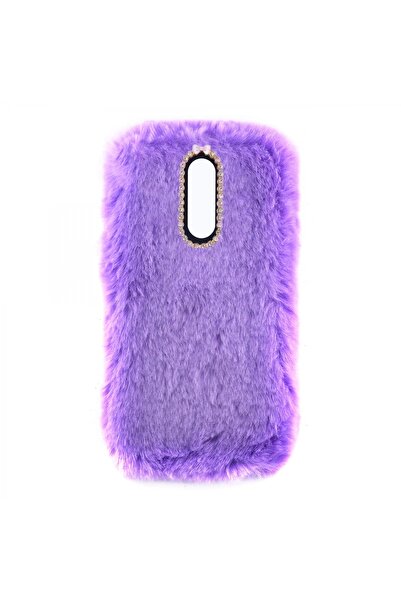 Nettech Huawei Mate 10 Lite Uyumlu Peluş Arka Koruma Kılıf - Lila