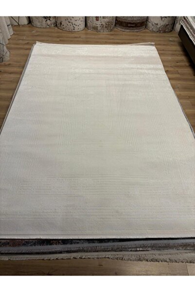 saten halı SATEEN HALI 156x230 %100 AKRİLİK AÇIK KREM RENK+YATIŞMAZ HALI