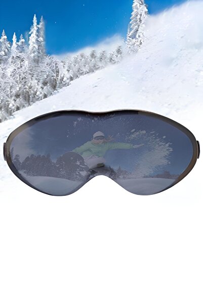 Badem10 Bellasimo Rimless Ski Goggles Lens Changeable Glass Antifog Sun Snow Goggles Glass Smoked