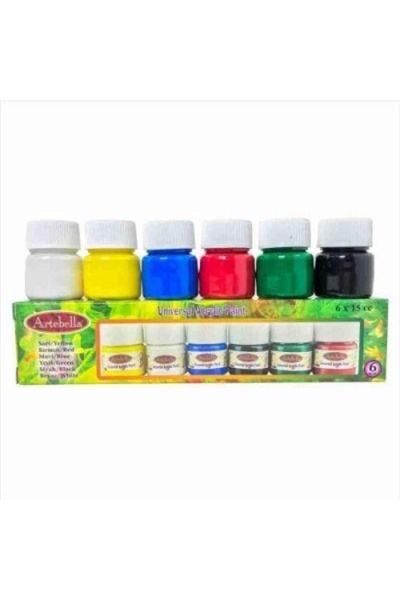 Artebella Transparan Çini Seramik Boyası 50 cc 6 'lı Set 1 Absts001