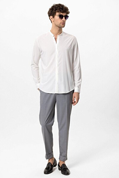 Antioch White Men's Long Sleeve Shirt