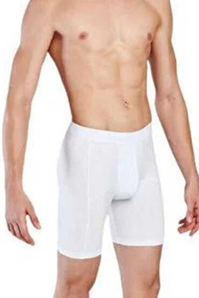 Elit 1253 Elite White Men's Long Boxers - Pack of 6