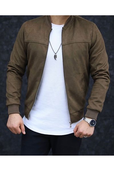 BASEL.CO PREMIUM BASIC SEASON BOMBER SUEDE ΜΠΟΥΦΑΝ