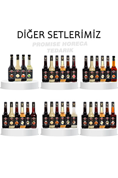 FO 6'lı Avantaj Paketi Çikolata Beyaz Çikolata Karamel Vanilya Fındık Frambuaz Şurubu 70cl