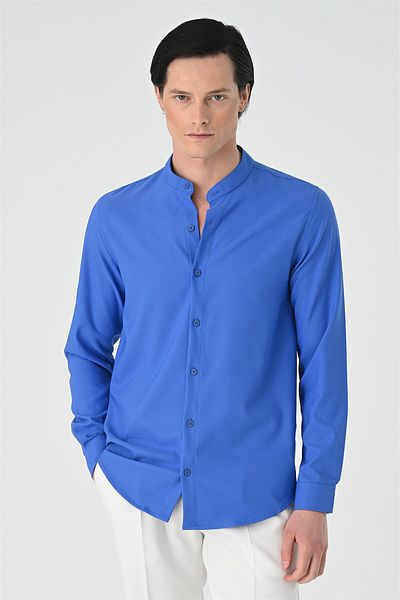 Antioch Saks Regular Fit Judge Collar Men's Shirt