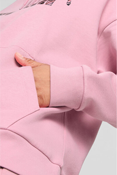 Puma Ess Animal Kadın Pembe Kapüşonlu Hoodie 68149248
