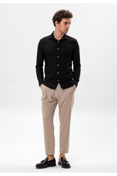Antioch Black Slim Fit Men's Shirt