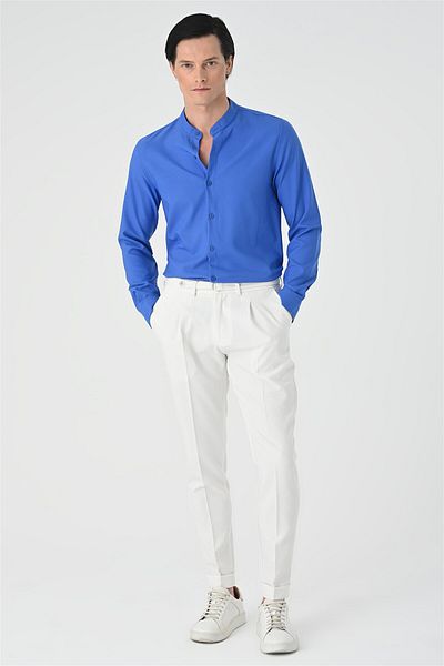 Antioch Saks Regular Fit Judge Collar Men's Shirt