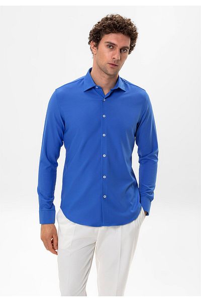 Antioch Indigo Slim Fit Men's Shirt