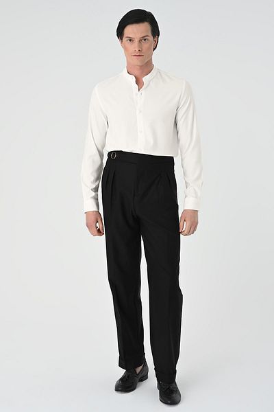 Antioch Ecru Regular Fit Judge Collar Men's Shirt