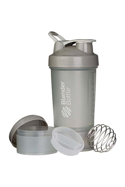 Laperva Blender Bottle Prostak Shaker, Gray,twist N' Lock System.