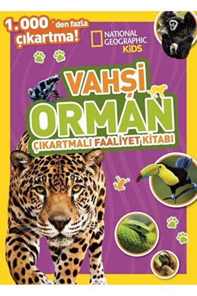 Beta Kids Yayınları NG  Kids Vahşi Orman Çıkartmalı Faaliyet Kitabı