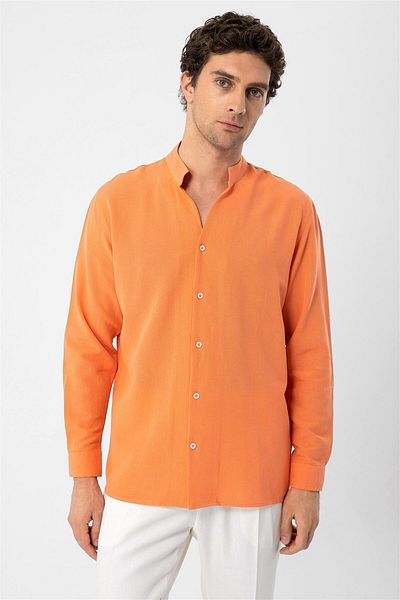 Antioch Salmon Judge Collar Long Sleeve Men's Shirt