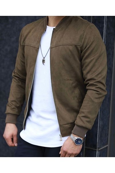 BASEL.CO PREMIUM BASIC SEASON BOMBER SUEDE ΜΠΟΥΦΑΝ