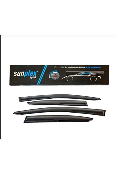SUNPLEX Fiat Fiorino 2007-2024 Cam Rüzgarlığı Takım 2'li Takım Rüzgar Kesici, Yağmur Önleyici