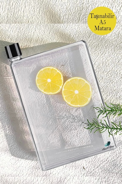 Maridet A5 Bottle Motivasyonel Su Matara Notebook Sporcu Suluk Su Matarası 35...