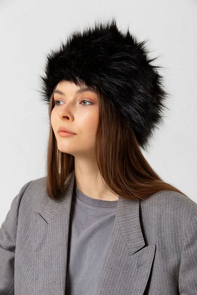 REMSA Black Women's Heart Hat - Rkş-13 Furry