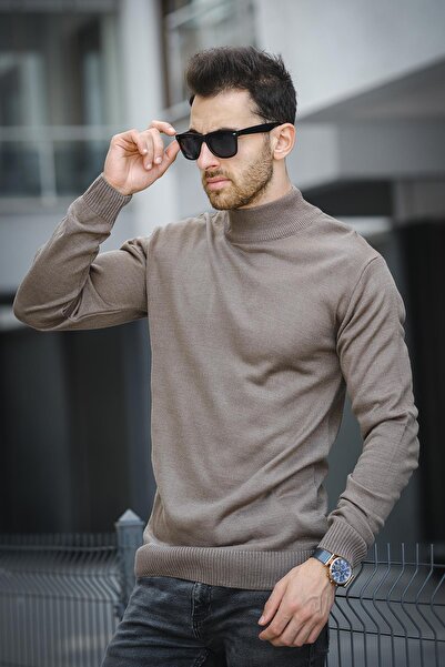 Oksit Ανδρικό πουλόβερ Seka 815 Cotton Slim Fit Half Fisherman