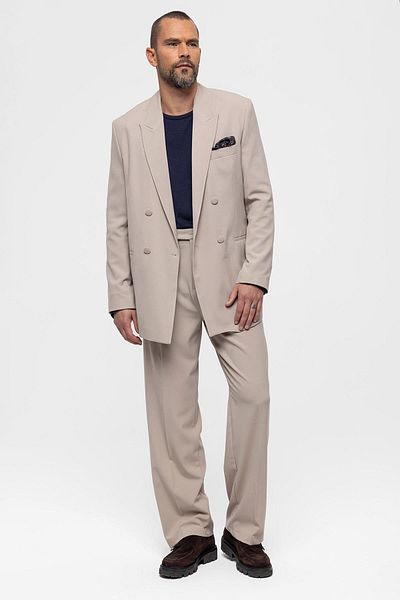 Antioch Stone Double Breasted Jacket