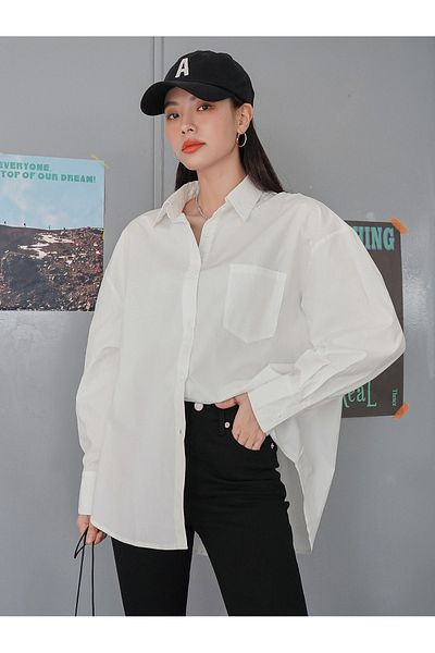 Know Women's White Poplin Shirt