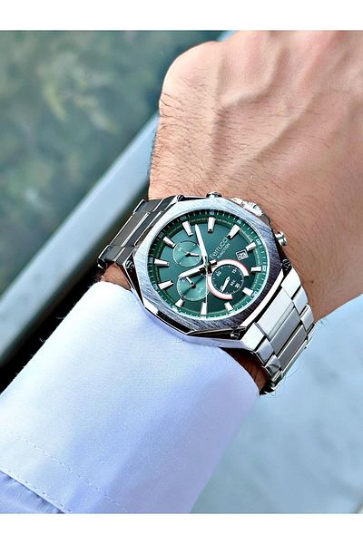 Ferrucci Men's Silver Colored Steel Cord Wrist Watch - 13906.05
