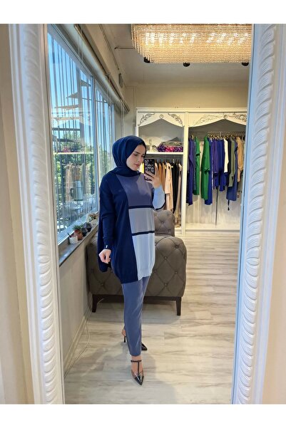 Invee 6994 Lacivert Triko Tunik