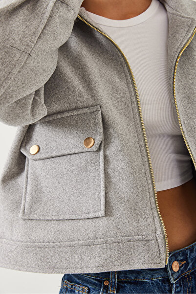 Bianco Lucci Jachetă moale cu fermoar pentru femei 60451004