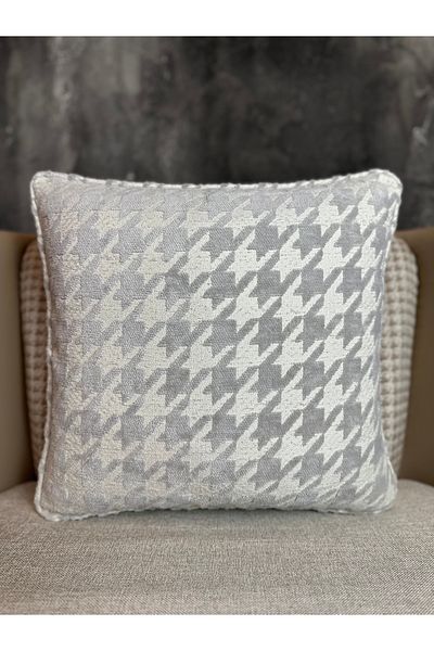 Fabricland Λινό υφαντό μεταβατικό αποκλειστικό τετράγωνο μαξιλαροθήκη (μοτίβο διπλής όψης)