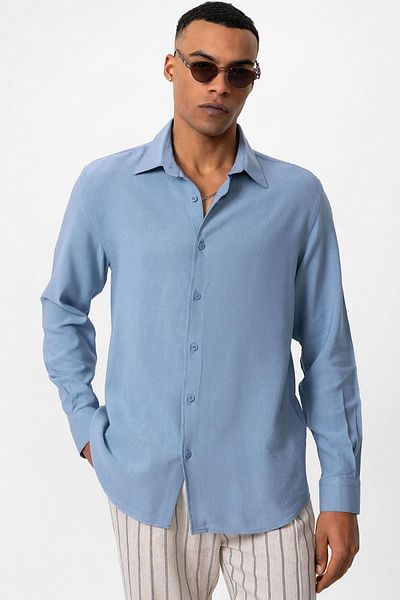 Antioch Indigo Long Sleeve Men's Shirt