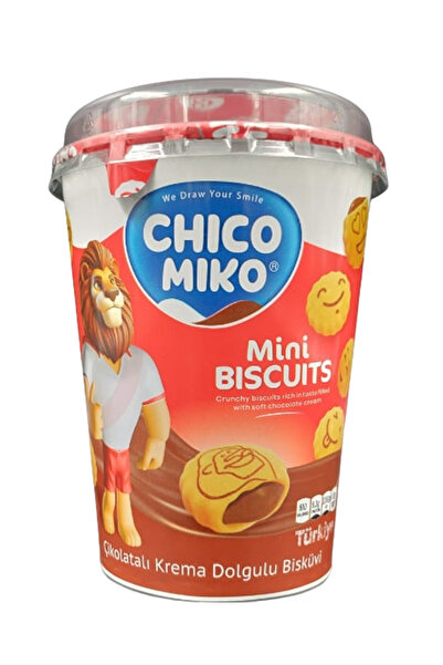 Chico Miko بسكويت صغير بحشوة كريمة الشوكولاتة زجاج 125 جرام