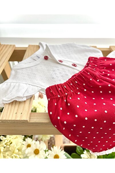 Happy Moon Bebek Giyim Kız Bebek Yazlık Ikili Takım Body Şort Ince Terletmez ...