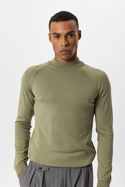 Antioch Light Khaki Half-Toe Men's Knitwear