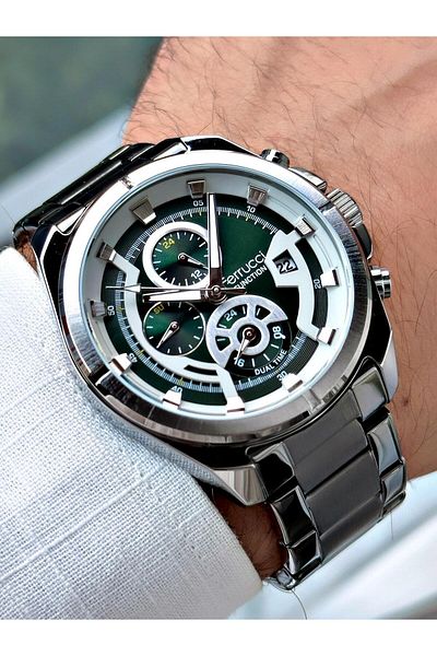 Ferrucci Smoked Color Steel Band Men's Wrist Watch 03273