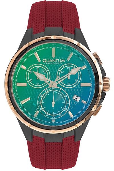 Quantum Pwg953.860 Red Silicone Cord Men's Wristwatch